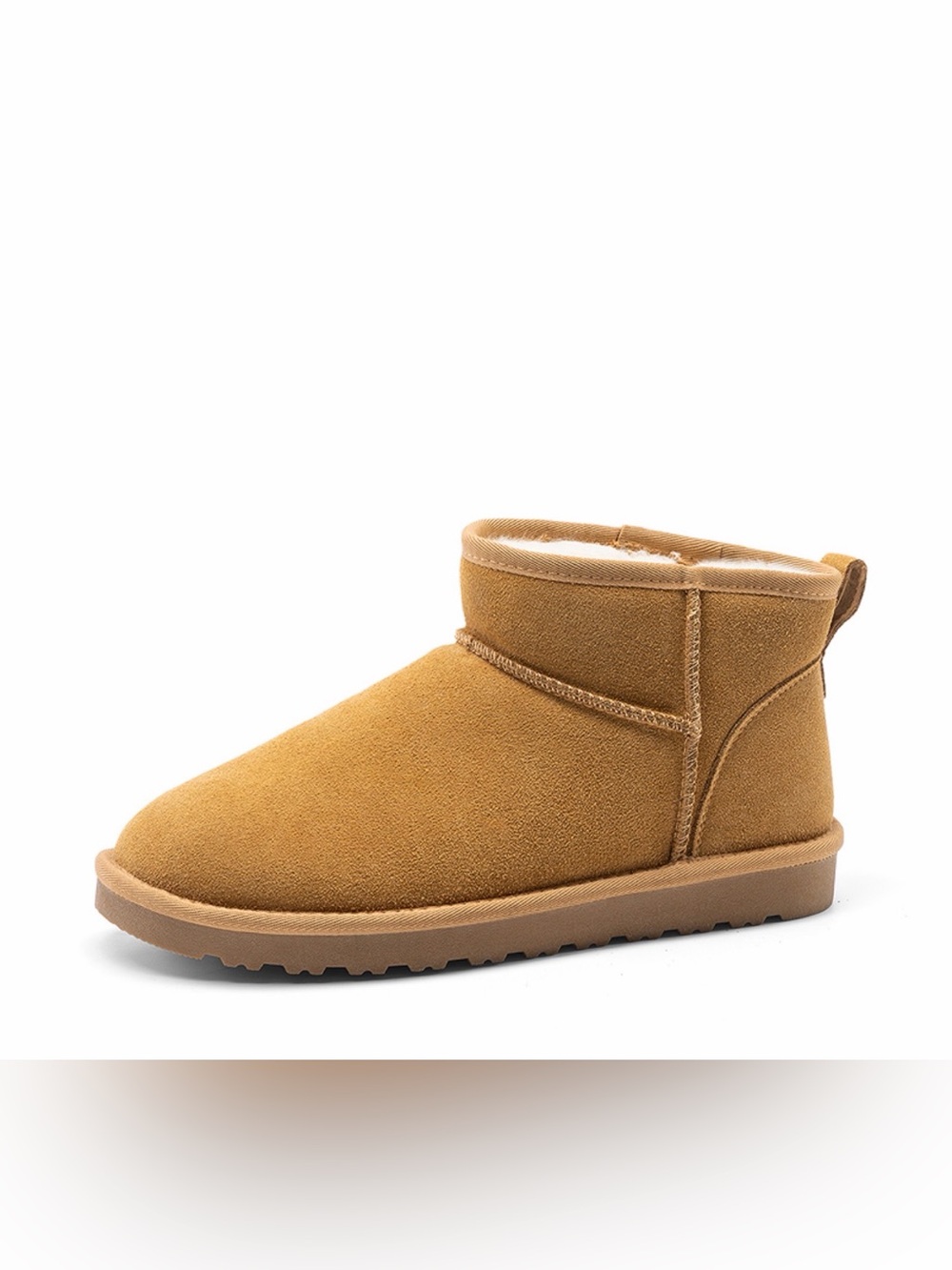 Bruno Marc’s Men's Classic Shorty Suede Winter Boots - Chestnut Brown 10.5 NWT